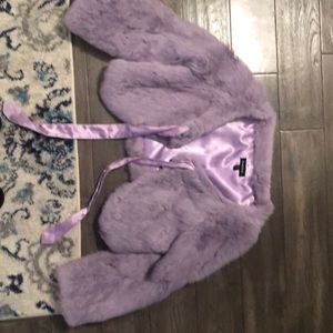 Bebe rabbit fur coat